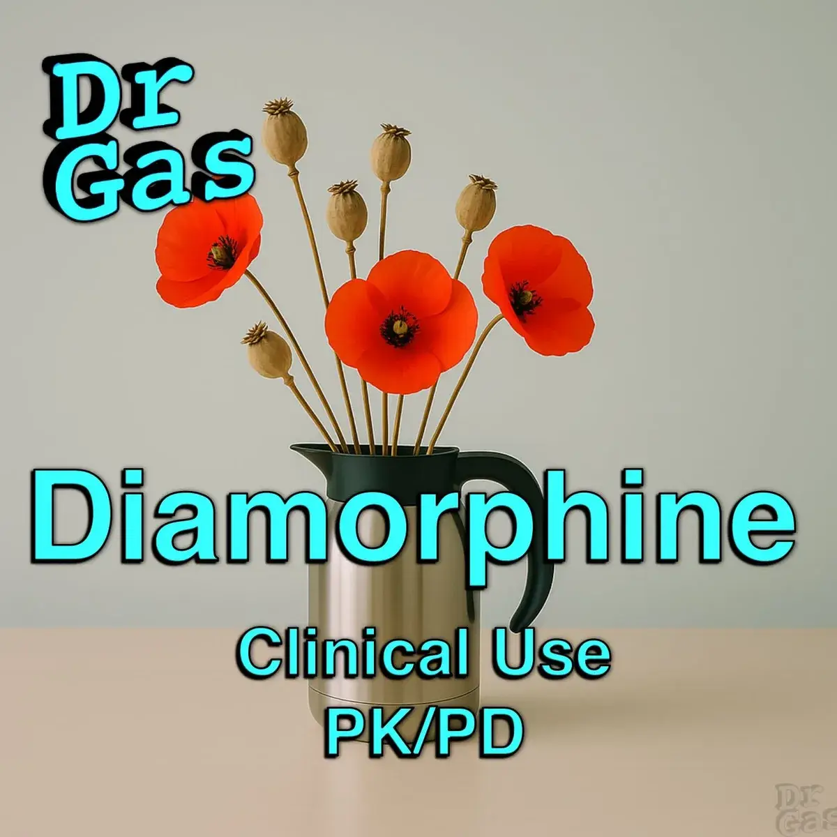 Structural formula of diamorphine (diacetylmorphine) with opioid receptor diagram