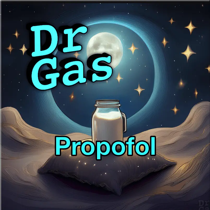 Propofol 200mg/20ml vial — FRCA Primary pharmacology episode cover