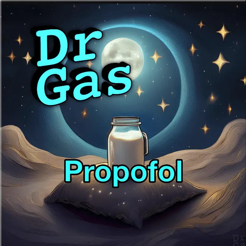 Propofol 200mg/20ml vial — FRCA Primary pharmacology episode cover
