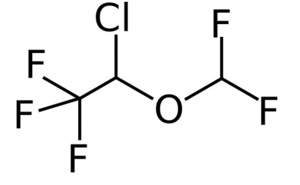 Isoflurane Molecular structure